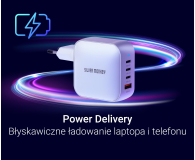 Silver Monkey Ładowarka GaN Smart Quadro 100W PD Biała - 1417250 - zdjęcie 3